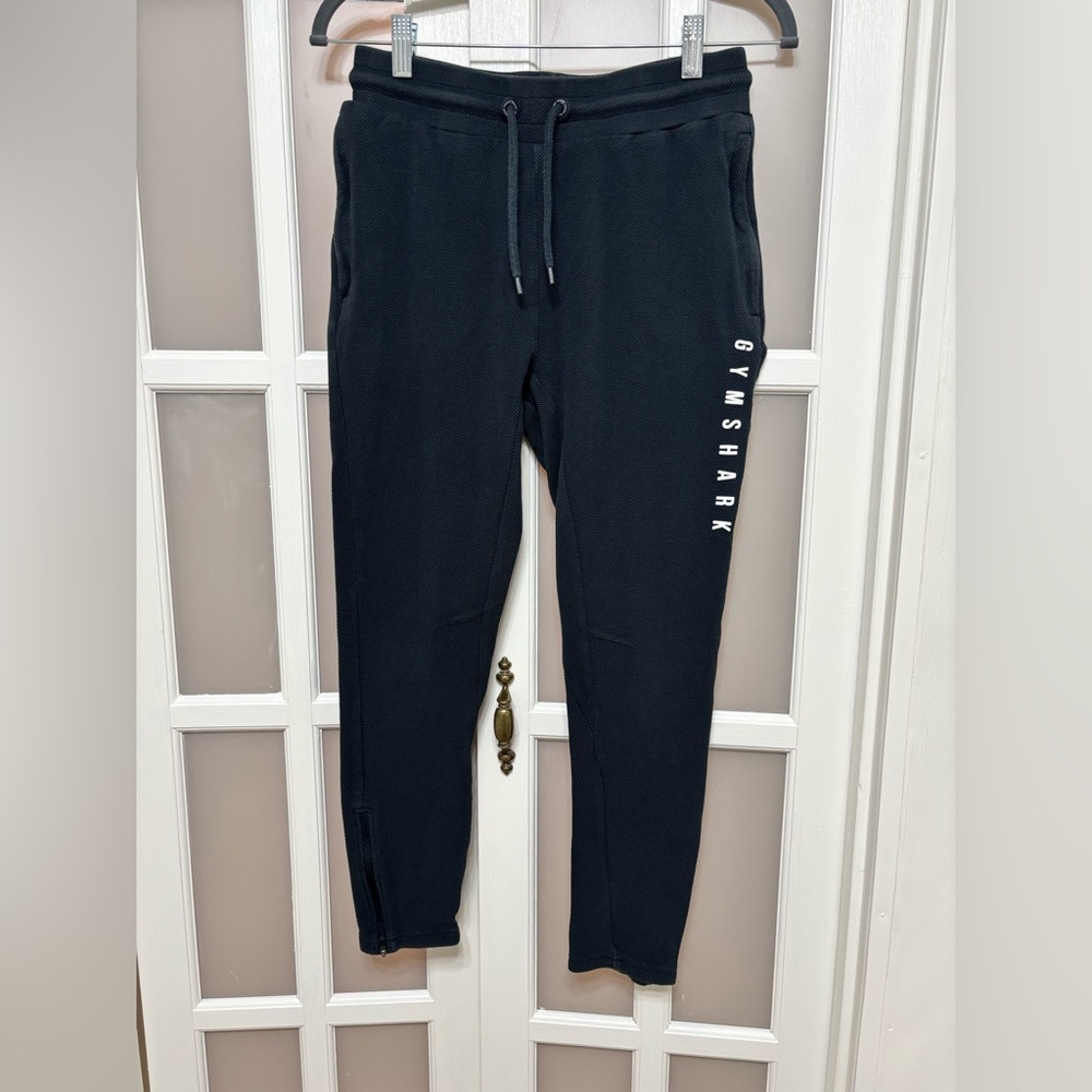 Gymshark Dark Grey Slate Textured Joggers Sweatpants Athletic Training S